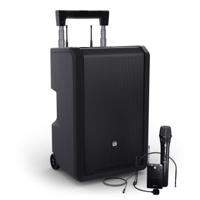 LD Systems ANNY 10 HBH2 B6 mobiele accu speaker met draadloze microfoon & headsetmicrofoon - thumbnail