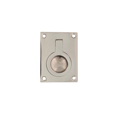 Intersteel Luikring rechthoekig 41x31mm - nikkel glans