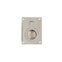 Intersteel Luikring rechthoekig 41x31mm - nikkel glans - thumbnail