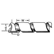 Kabelslang 50 mm 10.0 m Transparant