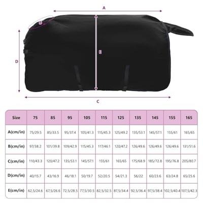 VidaXL Paardendeken donkergroen en zwart 155 cm polyester