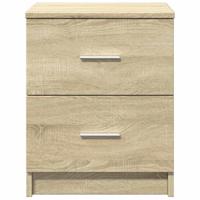 Nachtkastje met 2 lades 40x36x50 cm sonoma eikenkleurig - thumbnail