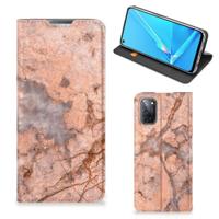 OPPO A52 | A72 | Standcase | Marmer Oranje - thumbnail