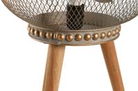 Bureaulamp DKD Home Decor Gouden Metaal Hout (33 x 33 x 51 cm) - thumbnail