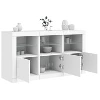 Dressoir met LED-verlichting 123x37x67 cm wit - thumbnail