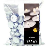 Theelicht wit 4,5u zak 100st Spaas - Spaas - thumbnail