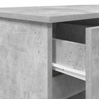 Bureau met lade Betongrijs 140 x 49 x 76 cm Bewerkt hout - thumbnail