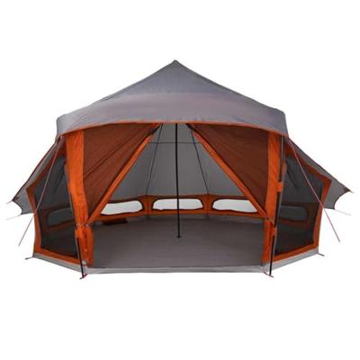 Familie Tipi Tent met dak Grijs en Oranje 508 x 470 x 300 cm