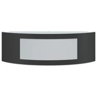 VidaXL Buitenwandlampen 2 st roestvrij staal zwart - thumbnail