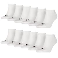 Puma Sneakersokken Plain 12-pack Wit-47/49 - thumbnail