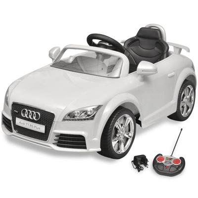 VidaXL Elektrische auto audi tt rs met afstandsbediening wit