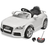 VidaXL Elektrische auto audi tt rs met afstandsbediening wit - thumbnail