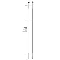 Sapim spaak 14-254 cx-ray plat zilver met nippel (20st) - thumbnail