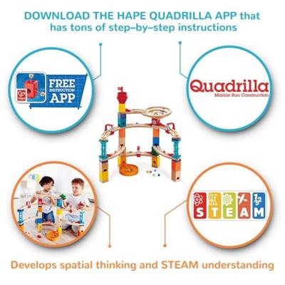 Hape Quadrilla castle escape knikkerbaan Hape Quadrilla castle escape knikkerbaan