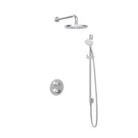 Hotbath Buddy - Inbouw Regendoucheset - Thermostatisch - Wandarm 35 cm - Hoofddouche 250 mm - Ronde Handdouche 3 Standen - Glijstang 900 mm - met 2-Weg Stop-Omstel - Waterbesparend - V01 - thumbnail