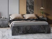 Tweepersoonsbed INDIRA 180x200 cm kleurrijke leisteen - thumbnail