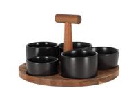 JENS Living Bits & Bites Bo Tapasset Groot - Zwart - thumbnail