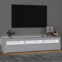 Tv-meubel met LED-verlichting 180x35x40 cm wit - thumbnail