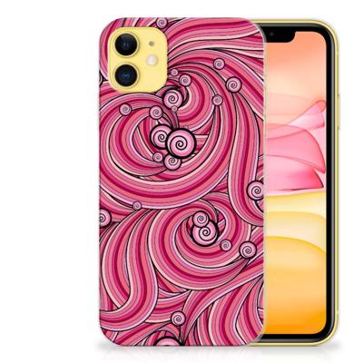 Apple iPhone 11 | Hoesje maken | Swirl Pink Apple iPhone 11 | Hoesje maken | Swirl Pink
