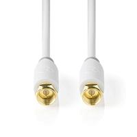 Nedis Satelliet- en Antennekabel | F-Male naar F-Male | 2 m | Wit | 1 stuks - CSBW41000WT20 CSBW41000WT20 - thumbnail