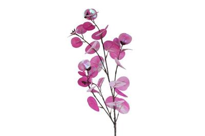 Kunsttak "Eucalyptus" lila PE 80 cm