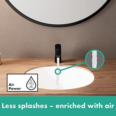 Hansgrohe Vernis Blend wastafelkraan 108 coolstart met waste mat zwart 71585670
