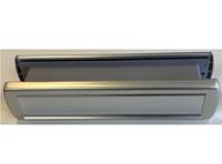 AXA AXA Curve Plus briefplaat met tochtklep en schacht deurdikte tot 72mm. - aluminium naturel - thumbnail