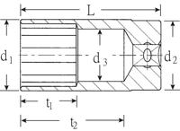 Stahlwille 51 26 03020026 Dubbel zeskant Dopsleutelinzetstuk 1/2 (12.5 mm) - thumbnail