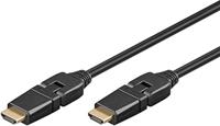 goobay High-speed HDMI 360° kabel met Ethernet - thumbnail