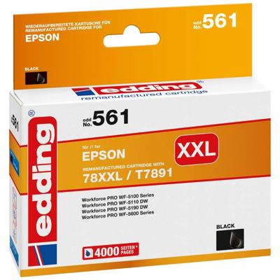 Edding Inktcartridge vervangt Epson 78XXL, T7891 Compatibel Zwart EDD-561 18-561 Edding Inktcartridge vervangt Epson 78XXL, T7891 Compatibel Zwart EDD-561 18-561