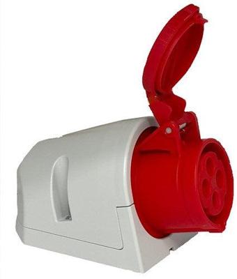 Enzo cee 4p/32a/400v opbouw wcd rood - 6315166