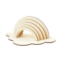 Colorations - maak en versier je eigen houten regenboog, set van 6 - thumbnail