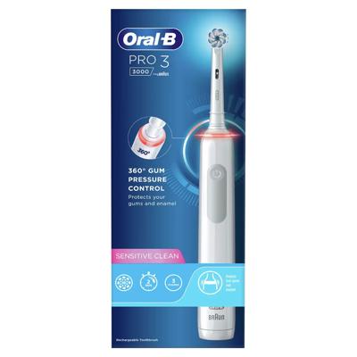 Oral-B 3000 White JAS22 Elektrische tandenborstel Roterend / oscillerend / pulserend Wit