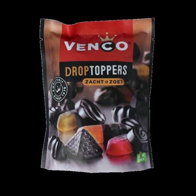 Venco Droptoppers zacht zoet 225 Gram