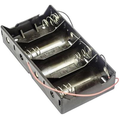 MPD BH4DW Batterijhouder Aantal cellen: 4 D (mono) Kabel (l x b x h) 138 x 72 x 29 mm