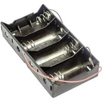 MPD BH4DW Batterijhouder Aantal cellen: 4 D (mono) Kabel (l x b x h) 138 x 72 x 29 mm - thumbnail