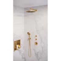 Gold Edition thermostatische regendouche set 08 met 30 cm douchekop en 3-standen handdouche - thumbnail