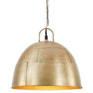 VidaXL Hanglamp industrieel vintage rond 25 w e27 31 cm messingkleurig