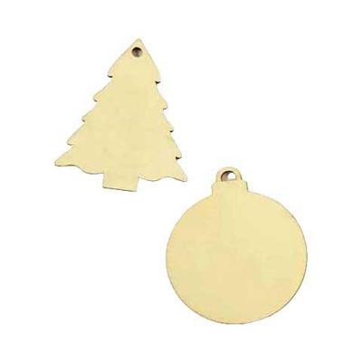 Knutsel Houten Mini Kersthanger (per stuk) Knutsel Houten Mini Kersthanger (per stuk)