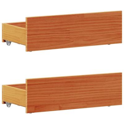 Bedframe zonder matras met hoofdbord hout wasbruin 150x200 cm