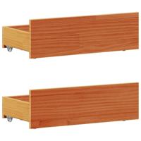 Bedframe zonder matras met hoofdbord hout wasbruin 150x200 cm - thumbnail