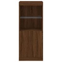 Dressoir met LED-verlichting 41x37x100 cm bruineikenkleurig - thumbnail