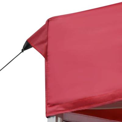 VidaXL Partytent professioneel inklapbaar 6x3 m aluminium wijnrood