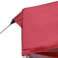 VidaXL Partytent professioneel inklapbaar 6x3 m aluminium wijnrood - thumbnail