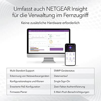 NETGEAR GS724TP Managed L2/L3/L4 Gigabit Ethernet (10/100/1000) Power over Ethernet (PoE) 1U Zwart, Grijs
