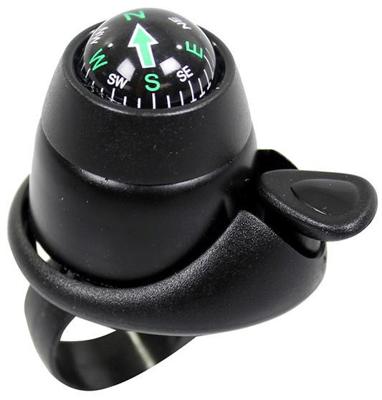 Widek Fietsbel met kompas 34 mm zwart Widek Fietsbel met kompas 34 mm zwart