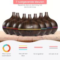 Dewdrop aroma diffuser zwart 400ml - thumbnail