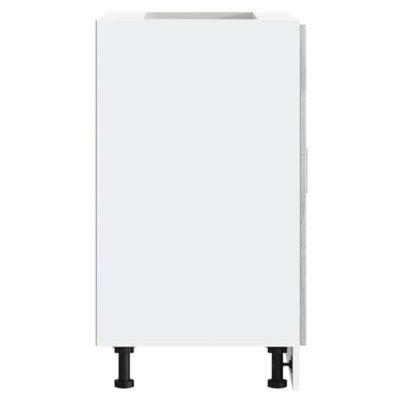 Keuken onderkast "Porto" bewerkt hout grijs sonoma eiken