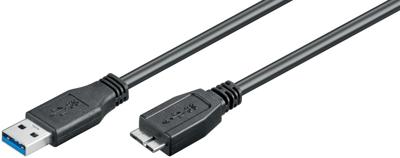 InLine 35450 USB 3.0 kabel, A naar Micro B, zwart, 5 m