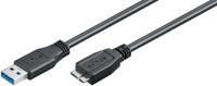 InLine 35450 USB 3.0 kabel, A naar Micro B, zwart, 5 m - thumbnail